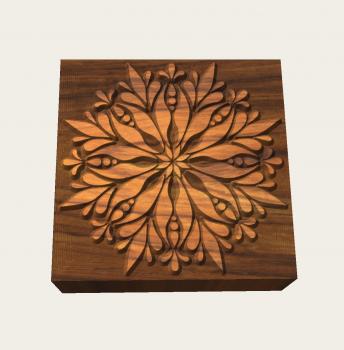 Mandalastempel aus Hartholz